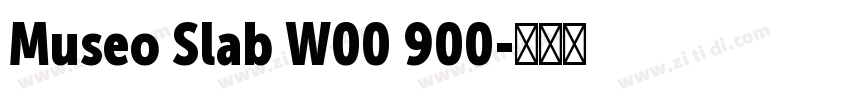 Museo Slab W00 900字体转换